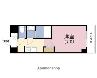 ソルテラスOSAKA緑橋クレアスト【10階】の間取り