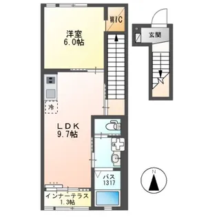 アイリス(Iris)【2階】の間取り