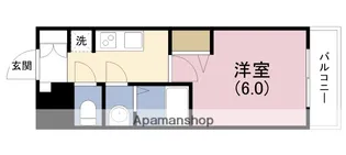 プレサンス鶴橋トレヴィエ【5階】の間取り
