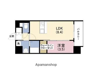 LUXE玉造南【12階】の間取り
