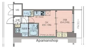 プレジオ恵美須【6階】の間取り