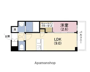 セレニテ夕陽丘エクラ【12階】の間取り