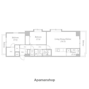 ISM 今里【6階】の間取り