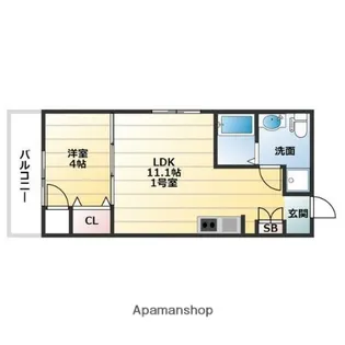 FMAISONLOREI番館【3階】の間取り