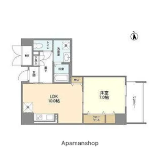 グランルージュ城東【9階】の間取り