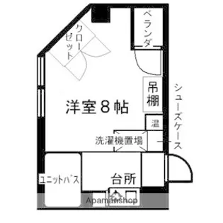 シャトーアルーフ【6階】の間取り