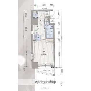 プレサンス中之島公園パークレジデンス【3階】の間取り