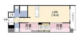 DRAW上本町【2階】の間取り