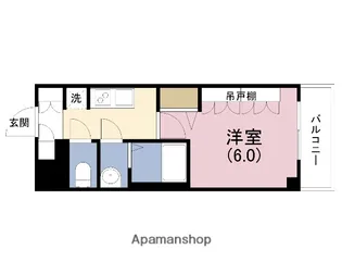 プレサンス天王寺ヴィヴァン【6階】の間取り