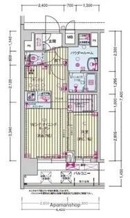 プレサンス天王寺ヴィヴァン【8階】の間取り