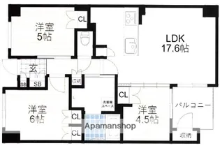 リバーガーデン四天王寺【20階】の間取り