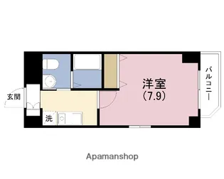 エスリード北浜【7階】の間取り