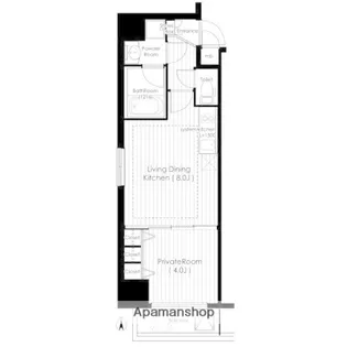 北浜プライマリーワン【6階】の間取り