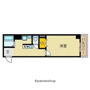 ブルーノ長堀【9階】の間取り