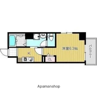 フェニックスキャッスル【4階】の間取り