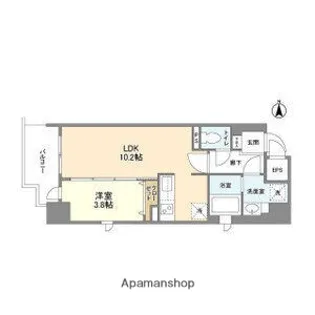 アヴェニール北浜【6階】の間取り