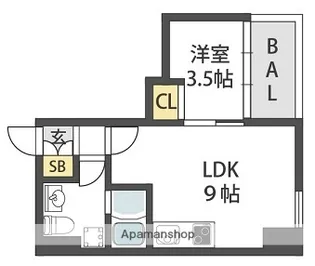 JESUS SQUARE日本橋【5階】の間取り
