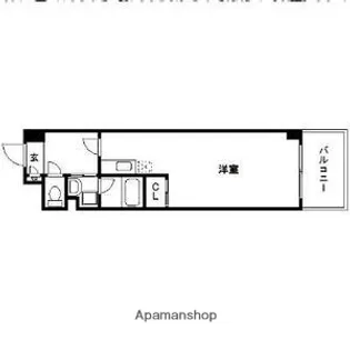 アスヴェルタワー大阪城WEST【4階】の間取り