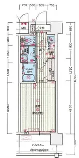 リヴェント玉造【11階】の間取り
