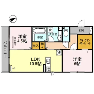 ファミールD希【2階】の間取り