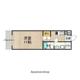 CITY SPIRE心斎橋EAST【10階】の間取り