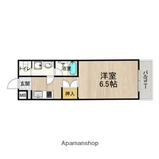 CITY SPIRE心斎橋EAST【4階】の間取り