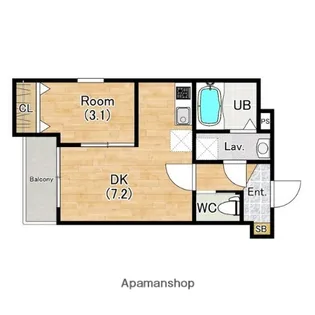 (仮称)ジーメゾン桃谷【2階】の間取り