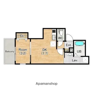 (仮称)ジーメゾン桃谷【3階】の間取り