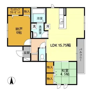 グランドゥール【2階】の間取り