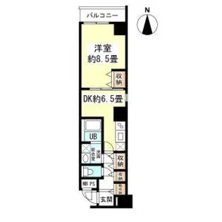 プルミエール南本町【7階】の間取り