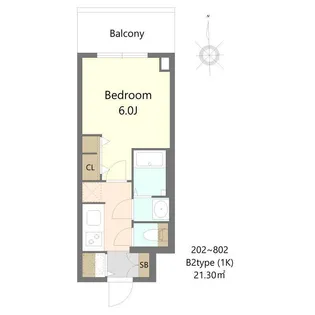 S−RESIDENCE松屋町ASENCE【3階】の間取り