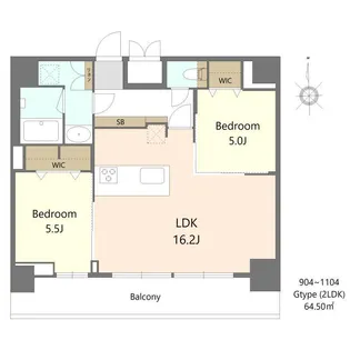 S−RESIDENCE松屋町ASENCE【10階】の間取り