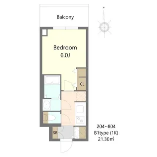 S−RESIDENCE松屋町ASENCE【3階】の間取り