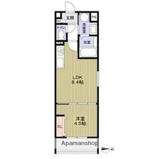 CASA CALMA東中浜【2階】の間取り