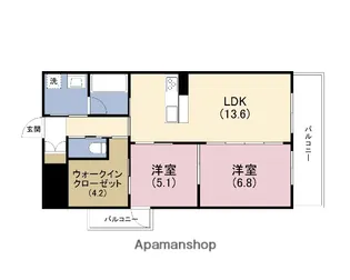 ARCOIRIS【6階】の間取り