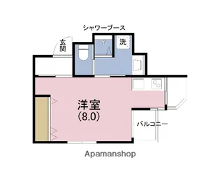 第二和光ハイツ【3階】の間取り