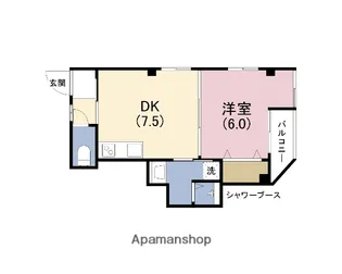 第二和光ハイツ【3階】の間取り