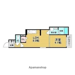 GRAND COLLINE TERADACHO【2階】の間取り