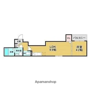 GRAND COLLINE TERADACHO【3階】の間取り