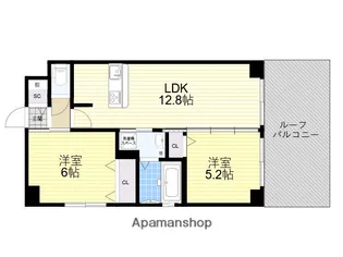 PARKHILLS安堂寺町【2階】の間取り