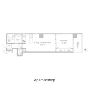 BROAD阿倍野阪南町RESIDENCE【7階】の間取り