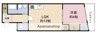 エイトフォレスト森ノ宮【2階】の間取り