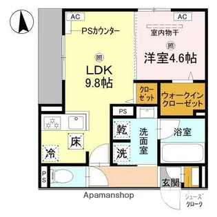 TORISIA緑橋【3階】の間取り