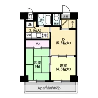 朝日プラザ心斎橋北【12階】の間取り
