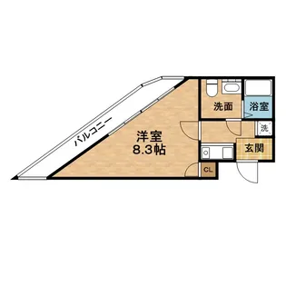 セイワパレス堂島シティ【7階】の間取り