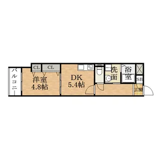 イーストヴィラ梅田【0607号室】の間取り