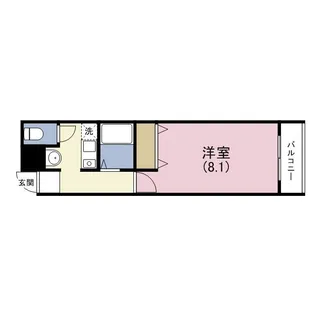 CITY SPIRE上本町【6階】の間取り