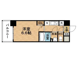 プレサンス梅田北オール【0312号室】の間取り