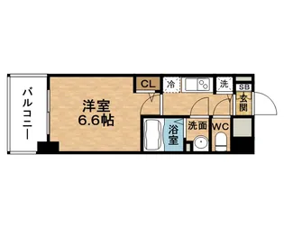 プレサンス梅田北オール【0307号室】の間取り