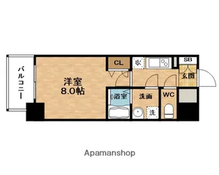 プレサンス大阪福島シエル【0510号室】の間取り
